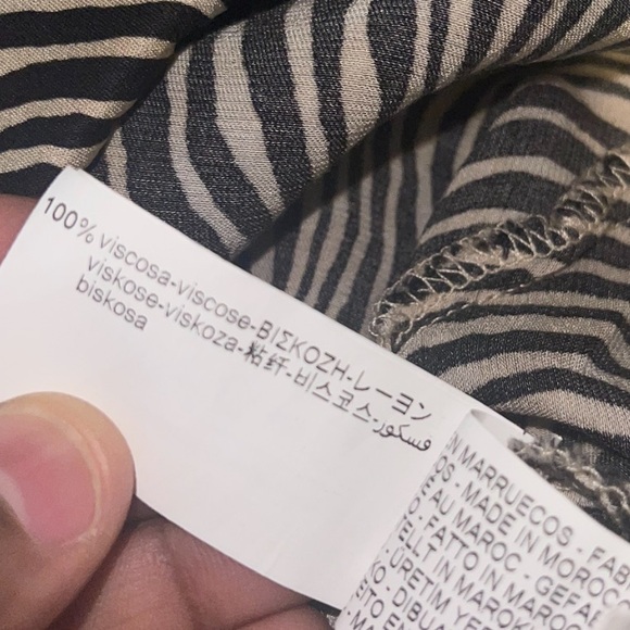 ZARA ANIMAL PRINT MAXI SKIRT - TAN SIZE SMALL (PREOWNED) - Picture 14 of 14